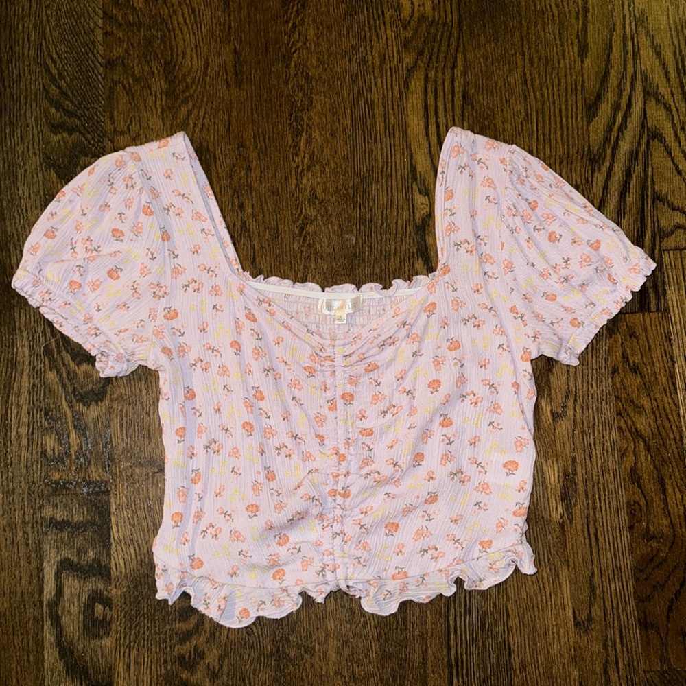 Spring Floral Crop Top 🌷